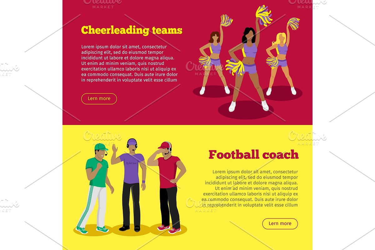 Cheerleading Teams and Football in Illustrations - product preview 8