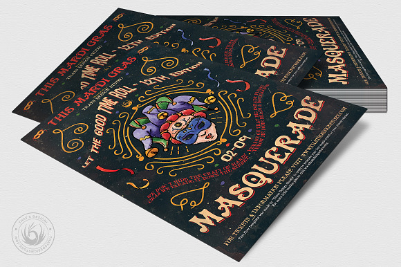 Mardi Gras Flyer Template V3 in Flyer Templates - product preview 3