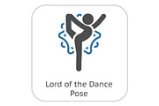 Yoga Lord of the Dance Pose Icon