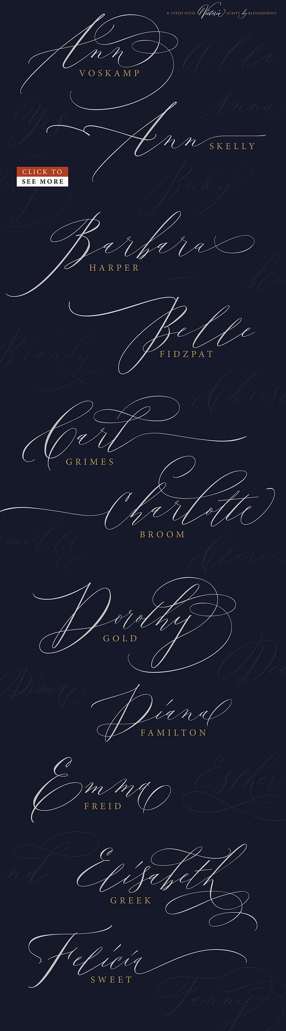Outstanding Victoria in Tattoo Fonts - product preview 10
