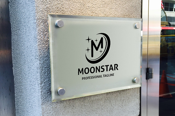 Letter M - Moon Star Logo in Logo Templates - product preview 3