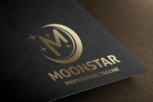 Letter M - Moon Star Logo in Logo Templates - product preview 4