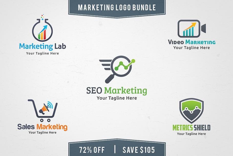 Marketing Logo Bundle in Logo Templates - product preview 8