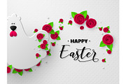 Happy Easter holiday design.