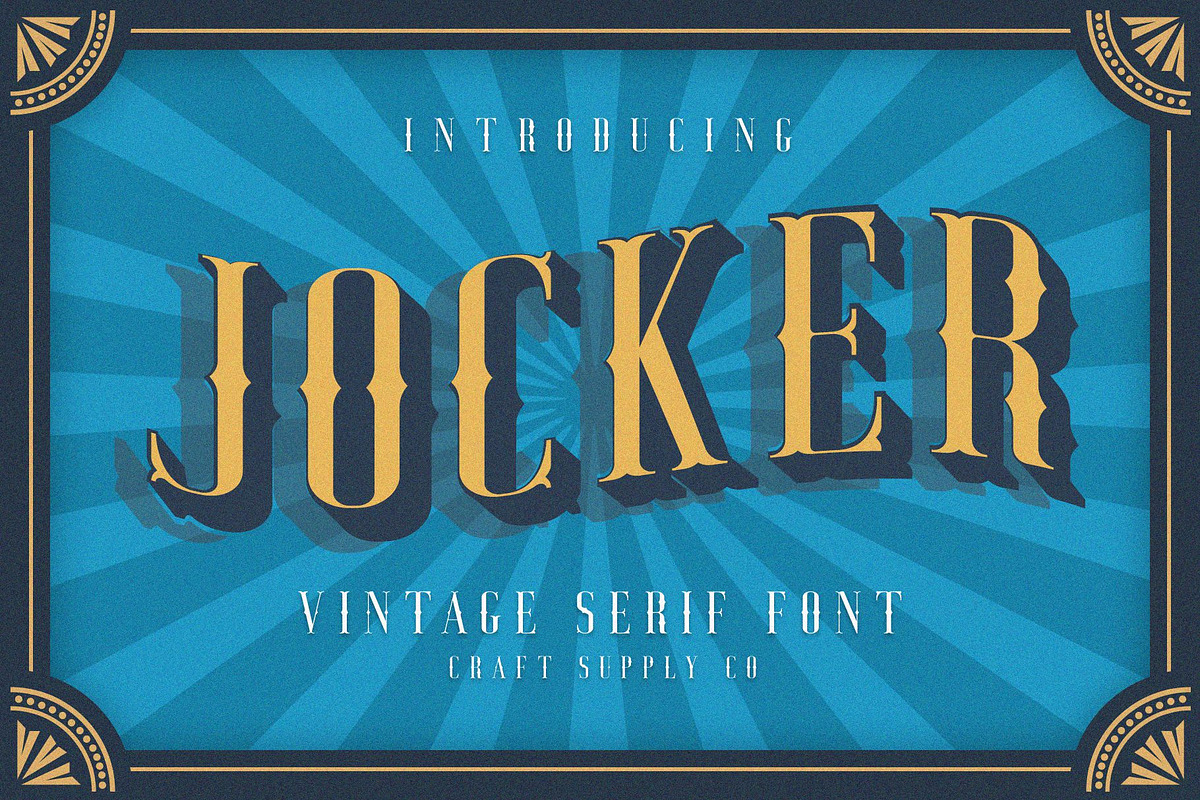 Jocker - Vintage Serif Font Family in Serif Fonts - product preview 8