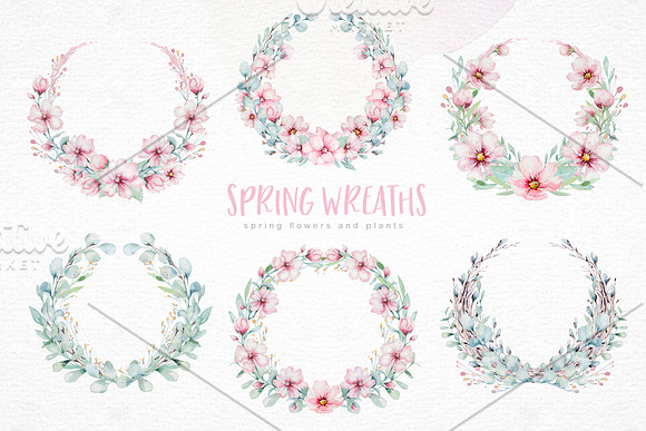 Spring blossom collection in Illustrations - product preview 6