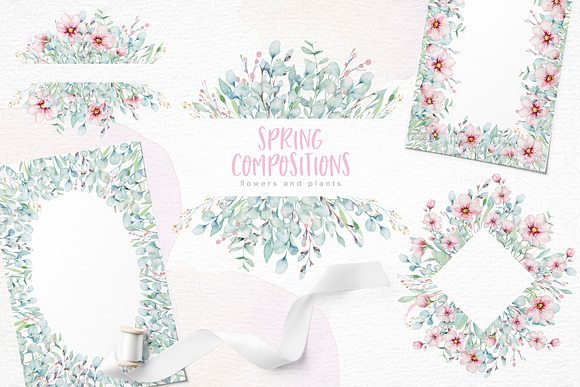 Spring blossom collection in Illustrations - product preview 11