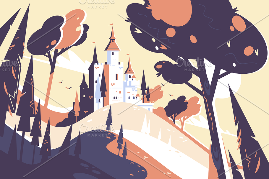 Old fairytale castle 