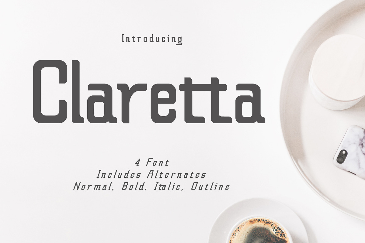 Claretta (Font Family) in Slab Serif Fonts - product preview 8
