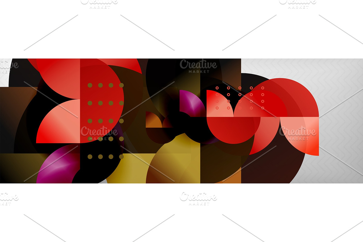 Circle vector abstract geometric in Illustrations - product preview 8