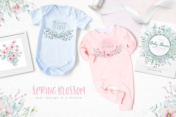 Spring blossom collection in Illustrations - product preview 15