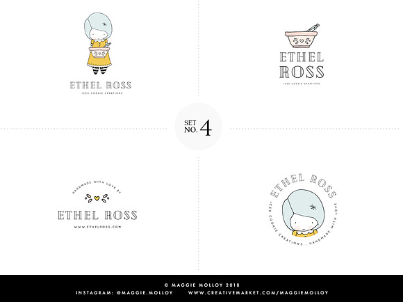 Character Logos Vol. 1 EPS PSD PNG in Logo Templates - product preview 3