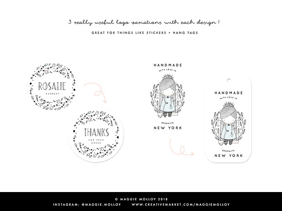 Character Logos Vol. 1 EPS PSD PNG in Logo Templates - product preview 5