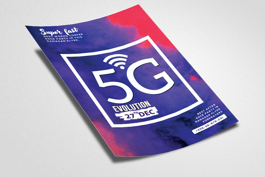5G Is Fastest Wifi Flyer Templates