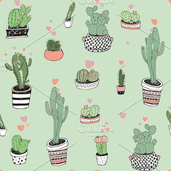 Cactus in Love❤ in Illustrations - product preview 4