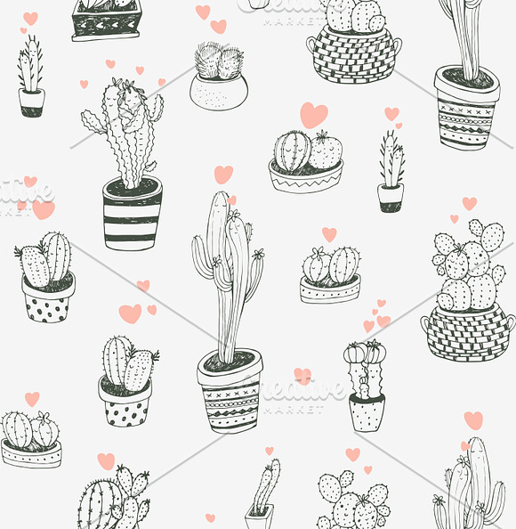 Cactus in Love❤ in Illustrations - product preview 7
