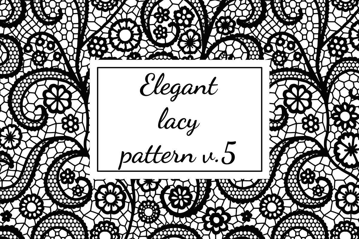 Elegant lacy pattern v.5 in Patterns - product preview 8