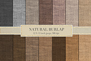 Natural burlap textures