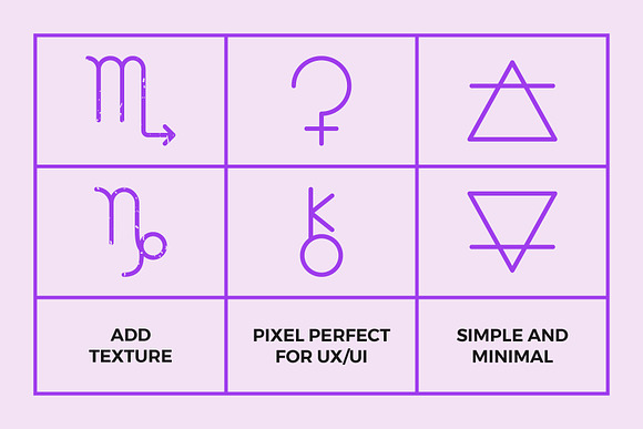 Astrology Symbols | Line Icon Set in Icons Packs - product preview 2