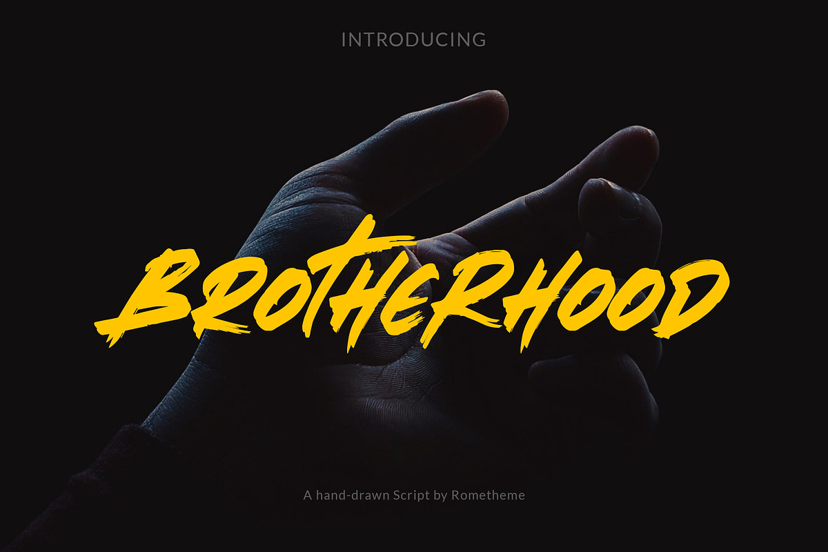 Brotherhood - Brush Script Font in Display Fonts - product preview 8