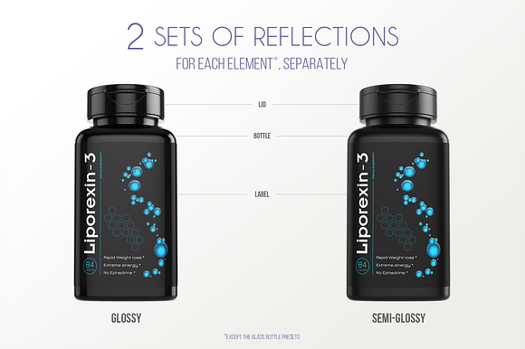 Dietary Supplement Mockup v. 2A Plus in Product Mockups - product preview 4