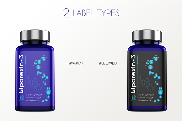 Dietary Supplement Mockup v. 2A Plus in Product Mockups - product preview 5