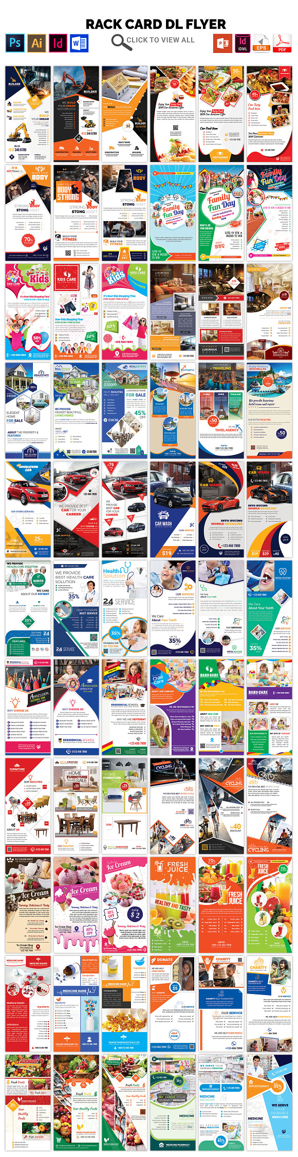120 Corporate Flyer & Poster Bundle in Flyer Templates - product preview 24