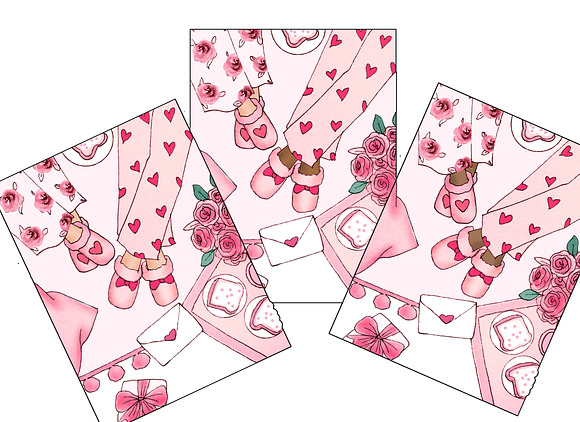 Galentines clipart set in Icons - product preview 4