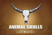 ANIMAL SKULLS - Hand Drawn