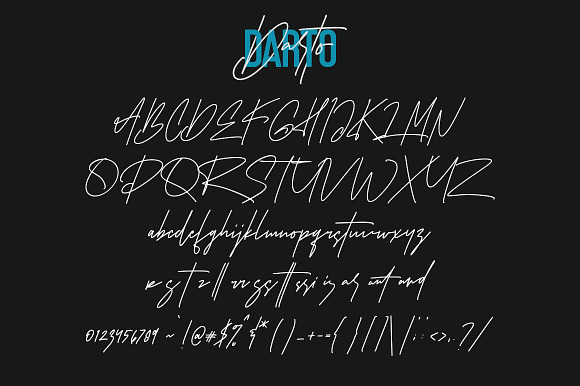 Darto Signature - Free Sans in Script Fonts - product preview 5