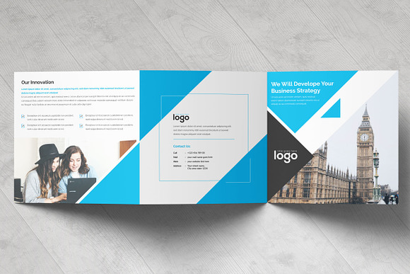 Corporate Square Tri fold Brochure in Brochure Templates - product preview 1