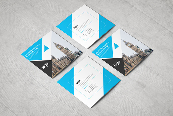 Corporate Square Tri fold Brochure in Brochure Templates - product preview 3