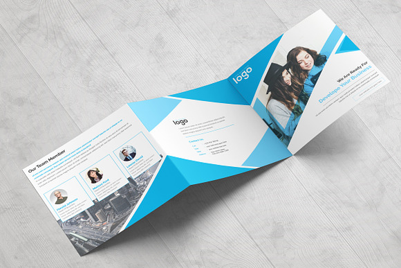 Corporate Square Tri Fold Brochure in Brochure Templates - product preview 1