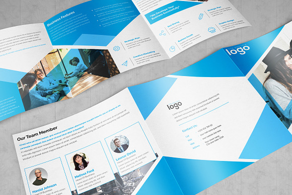 Corporate Square Tri Fold Brochure in Brochure Templates - product preview 5