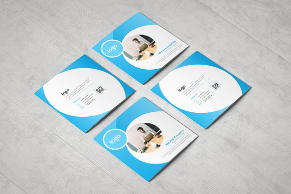 Corporate Square Tri fold Brochure  in Brochure Templates - product preview 3