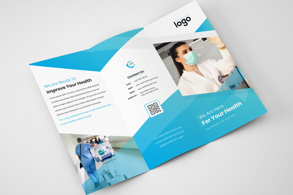 Medical Tri fold Brochure in Brochure Templates - product preview 8