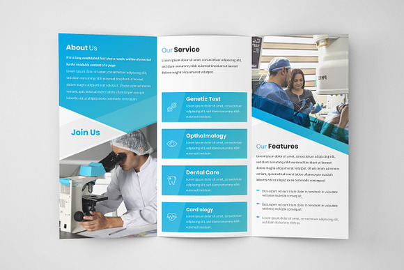 Medical Tri fold Brochure in Brochure Templates - product preview 5
