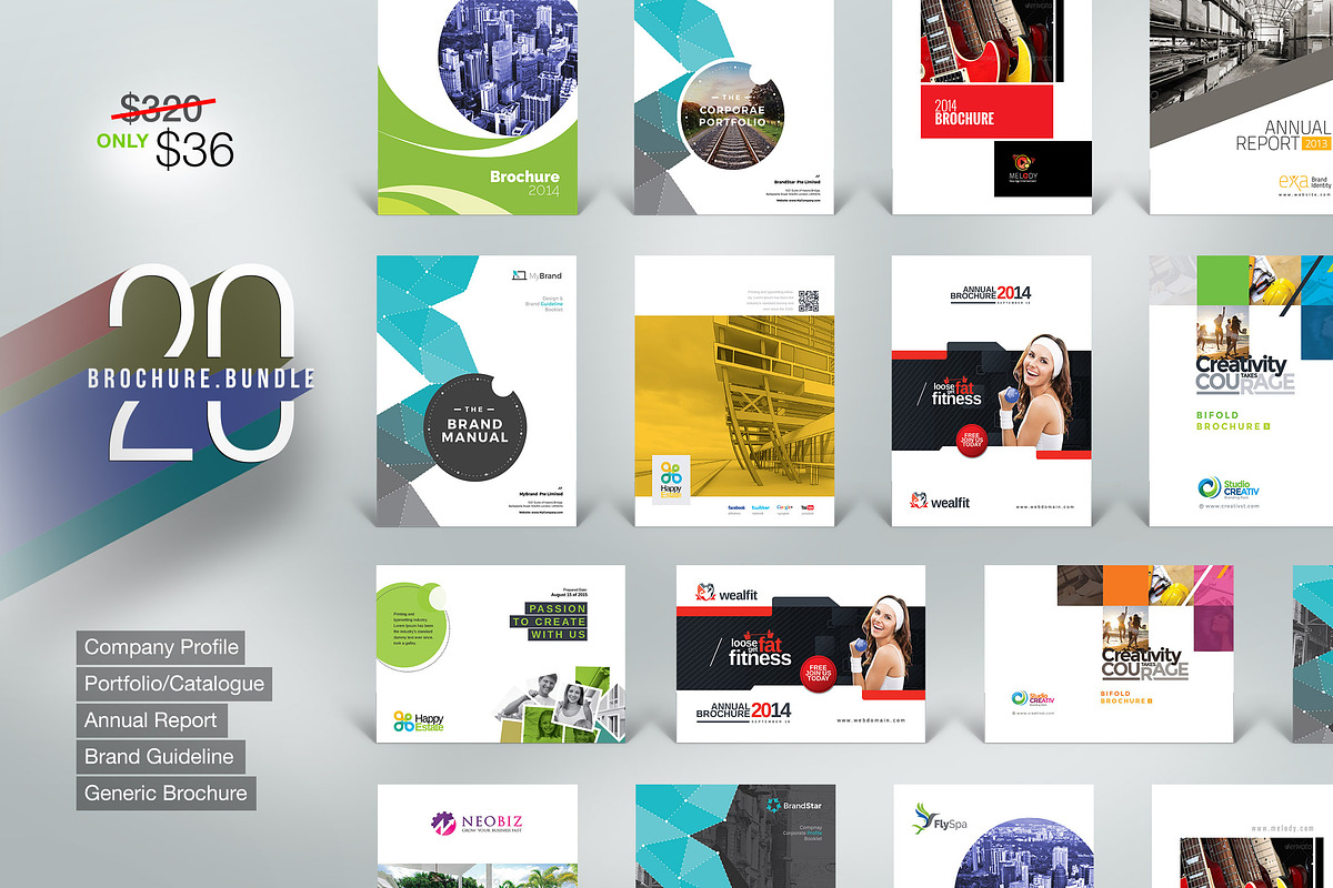 Brochure Bundle | 20 in 1 in Brochure Templates - product preview 8