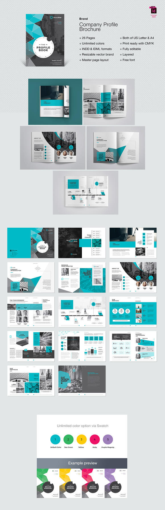 Brochure Bundle | 20 in 1 in Brochure Templates - product preview 7