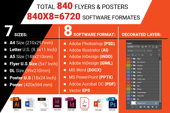 120 Corporate Flyer & Poster Bundle in Flyer Templates - product preview 26