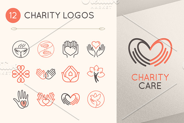 12 charity and volunteer logos