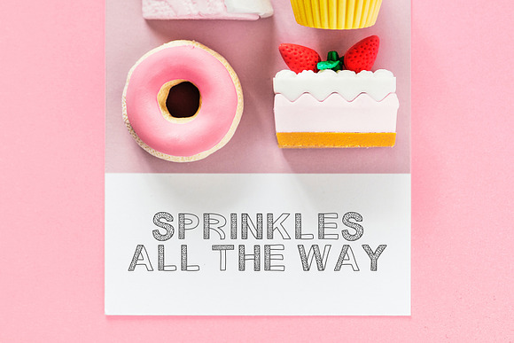 Sprinkles Patterned Font in Display Fonts - product preview 1