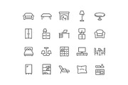 Line Furniture Icons
