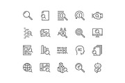 Line Search Icons