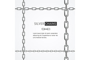 Realistic 3d Detailed Chain Frame. 