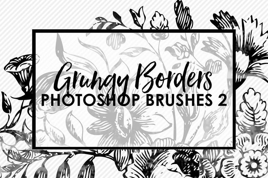 Grungy Borders Brushes & Stamps 2 in Photoshop Brushes - product preview 8