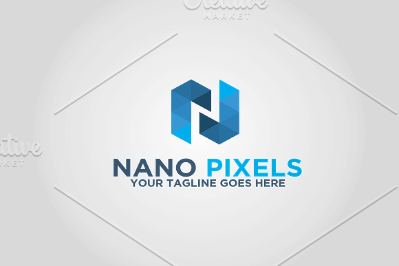 Nano Pixels | Letter N Logo in Logo Templates - product preview 2