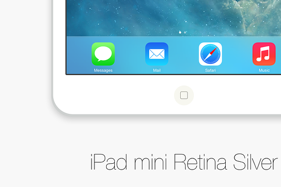 Flat iPad mini Retina 2 colors PSD in Mobile & Web Mockups - product preview 1