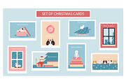 set of Christmas cards
