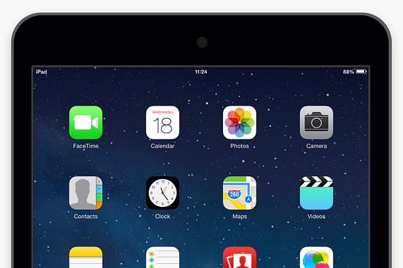 Flat iPad mini Retina 2 colors PSD in Mobile & Web Mockups - product preview 2